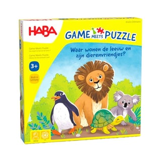 Game Meets Puzzle - Waar Wonen De Leeuw en Zijn Dierenvriendjes?