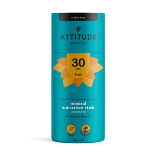 Attitude Baby & Kids Plasticvrije 100% Minerale Zonnebrandstick SPF 30 Parfumvrij