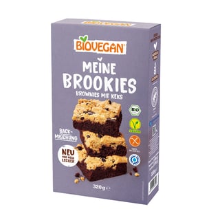 Biovegan Brownies with Biscuits Baking Mix Organic 320g *THT 31.03.2024*