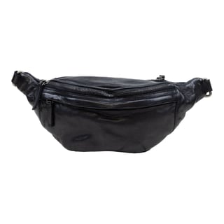 DSTRCT Leather Waist Bag Harrington - Black