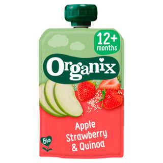 Organix Knijpfruit Appel Aardbei & Quinoa 12+m