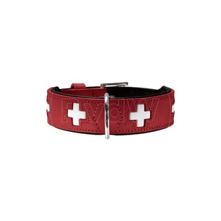Hunter Halsband Swiss Rood & Zwart - Size: 32
