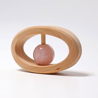 Houten Rammelaar Rozenkwarts (Grimms)