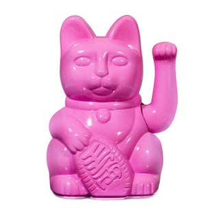 Lucky Cat Shiny Pink 15cm