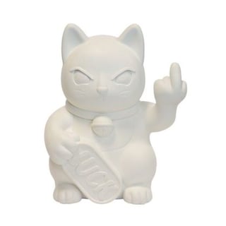 Beeld Lucky Cat Fuck You Wit 23x27cm