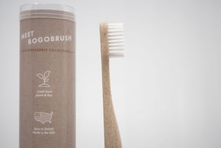Bio Degradable Toothbrush  Pop-Up - Flax
