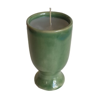 Ceramic Cup Candle - Cup Candle Olivine Green