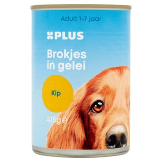 PLUS Hondenvoer Kip Brok/gelei 4%