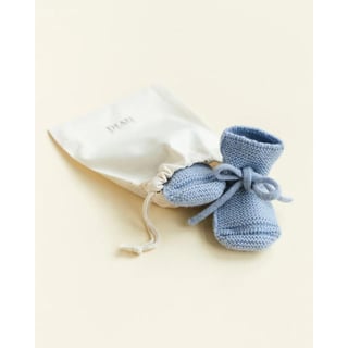 Hvid Booties Light Blue