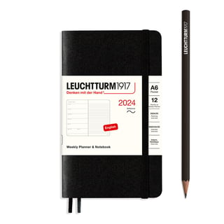 Leuchtturm 2024 diary softcover pocket week - Black
