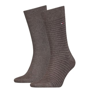Men Small Stripe Sock 2P 100001496 - 39/42 / Oak