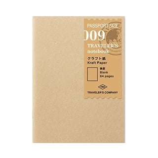 Midori Refill Passport Size 009 Kraft Paper