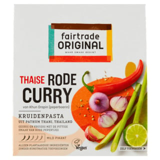 Fairtrade Original Rode Curry Kruidenpasta Fairtrade