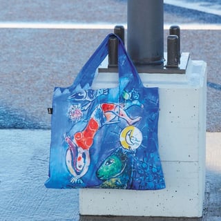 LOQi Folding Bag - Circus Chagall Blue