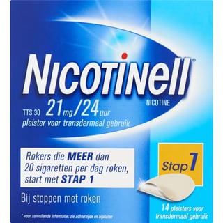 Nicotinell 21mg Stap 1 Pleisters 14st 14