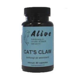 Alive Cats Claw 500mg Capsules 80CP