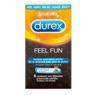 Durex Condooms - Feel Fun 6 Stuks