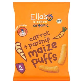 Ella's Kitchen 6+ Maize Puffs Carrot Parsnip