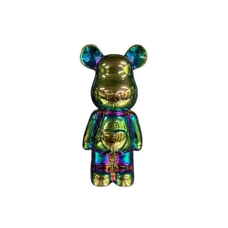 Beeld Design Teddy Beer Glans Regenboog Keramiek 18cm