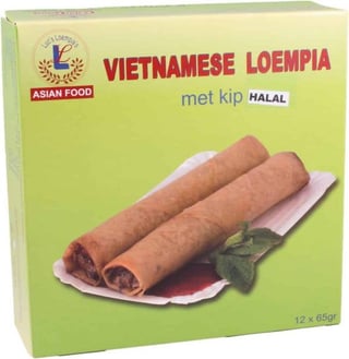Vietnamese Loempia Met Kip Halal