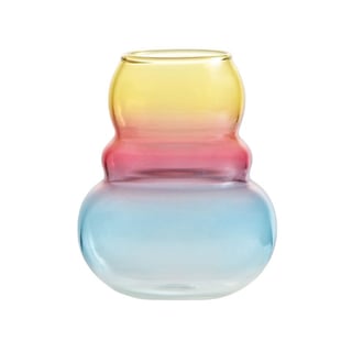Vase Droplet Yellow Pink Blue
