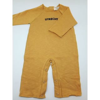 Broer & Zus Utrecht Babypakje 6m Mosterdgeel & Marineblauw