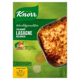 Knorr Wereldgerecht Lasagne Bolognese XXL