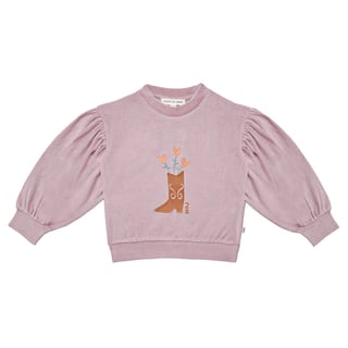 House of Jamie Balloon Sweater Rose Lilac