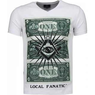 One Dollar Eye - T-Shirt - Wit