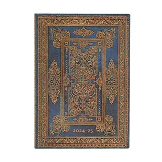 Paperblanks 18 months diary midi softcover Blue Luxe 2024-2025