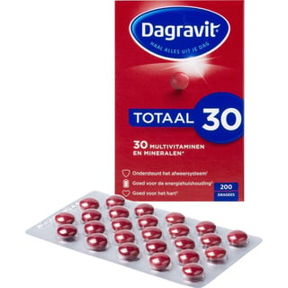 Dagravit Totaal 30 - Vitaminen - 200 Dragees
