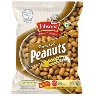 Jabsons Roasted Peanuts Hing Jeera 140Gr