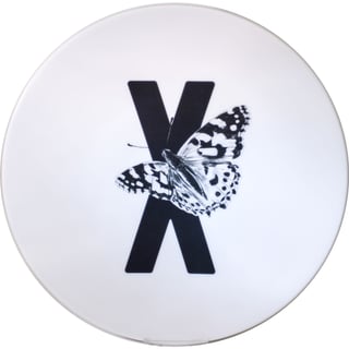 Letterbord X Met Vlinder