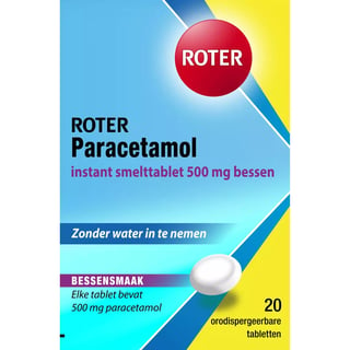 Roter Paracetamol 500mg Smelttablet Bes 20st