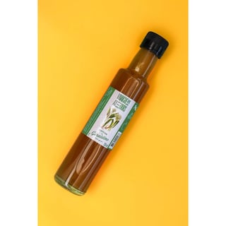 Appelciderazijn met daslook en Jura-honing