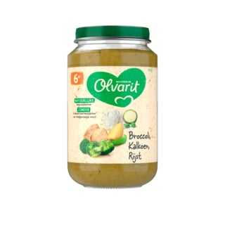 Olvarit 6+mnd Broccoli Kalkoen Rijst