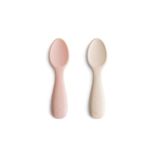Mushie Starter Spoons - Blush / Shifting Sand
