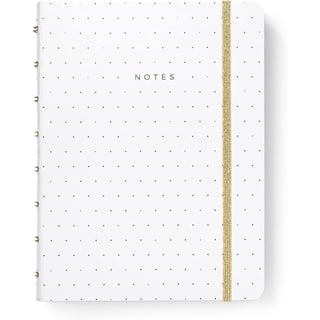 Filofax Refillable Hardcover Notebook A5 Lined - Moonlight white
