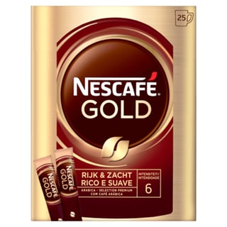 Nescafe Gold Oploskoffie - 25 Zakjes