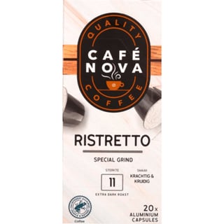 Café Nova Koffiecups Ristretto Sterkte 11