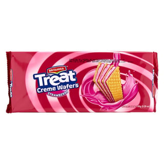 Brittania Treat Wafers Strawberry 150Gr