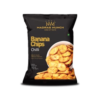 Madras Munch Banana Chips Chilli - 200G