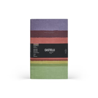 Notebook Castelli - Stripes Collection Eco - Peach Stripes