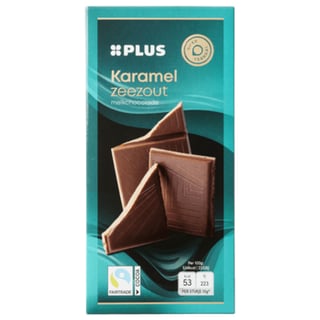 PLUS Chocoladereep Melk Karamel Zeezout
