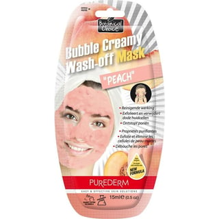 Purederm Wash Off Bubble Peach Mask St