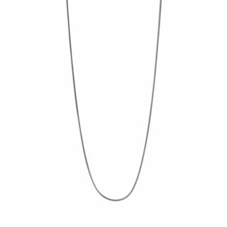 Gold Plated Necklace Round Link - Sterling Silver / Silver