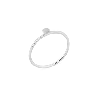 Silver Floating Round Ring