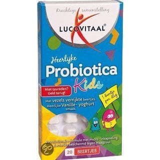 Lucovitaal Probiotica Kids Vanille - 20 St - Voedingssupplement