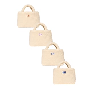 Ecru Teddy Mini Handbag - Personalized (4,95) / Ecru
