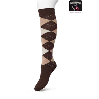Argyle Knee High BP211505 - 36-42 / Macaroon